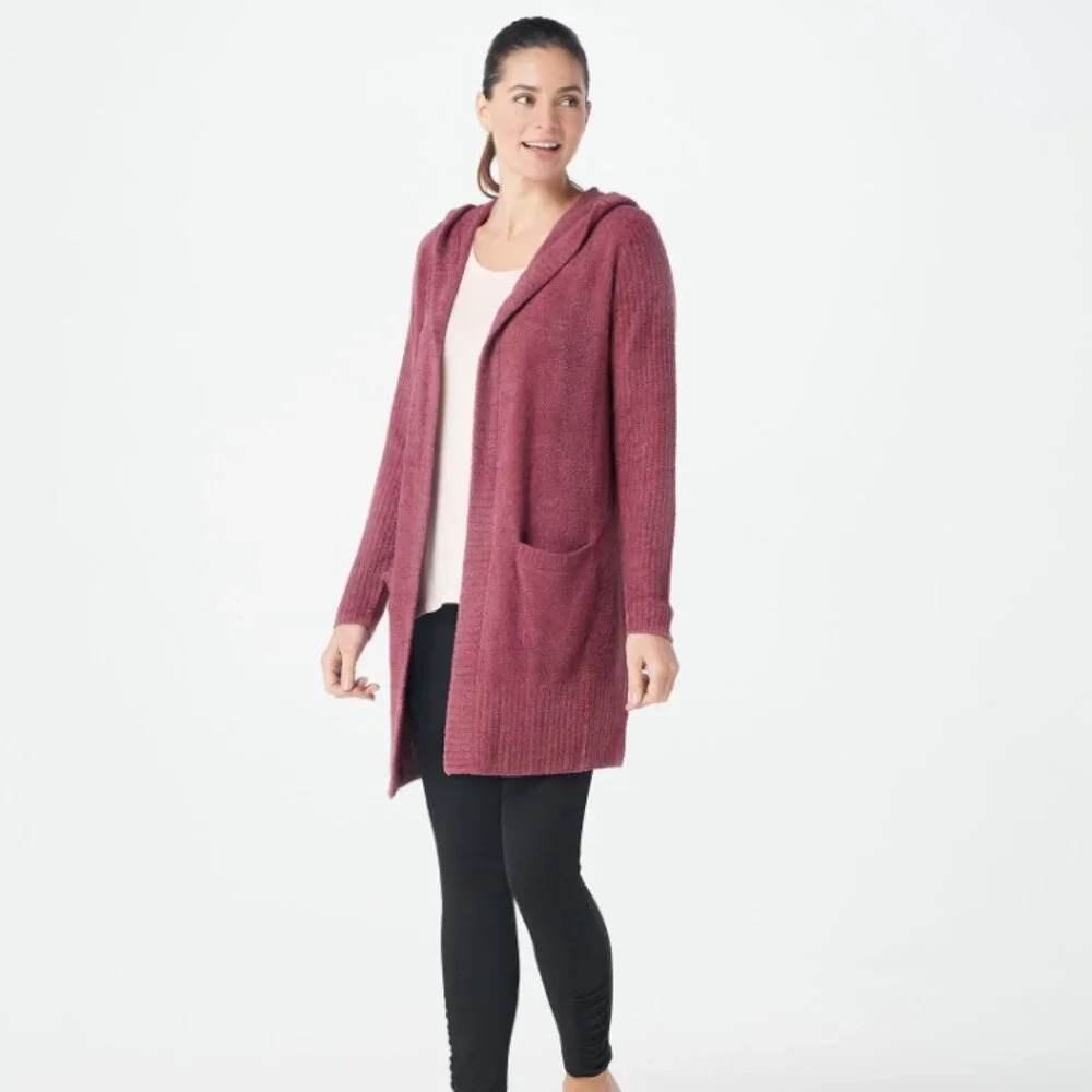Barefoot Dreams Women's Cardigan in Burgundy